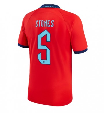 Maillot de foot Angleterre John Stones #5 Extérieur Monde 2022 Manches Courte